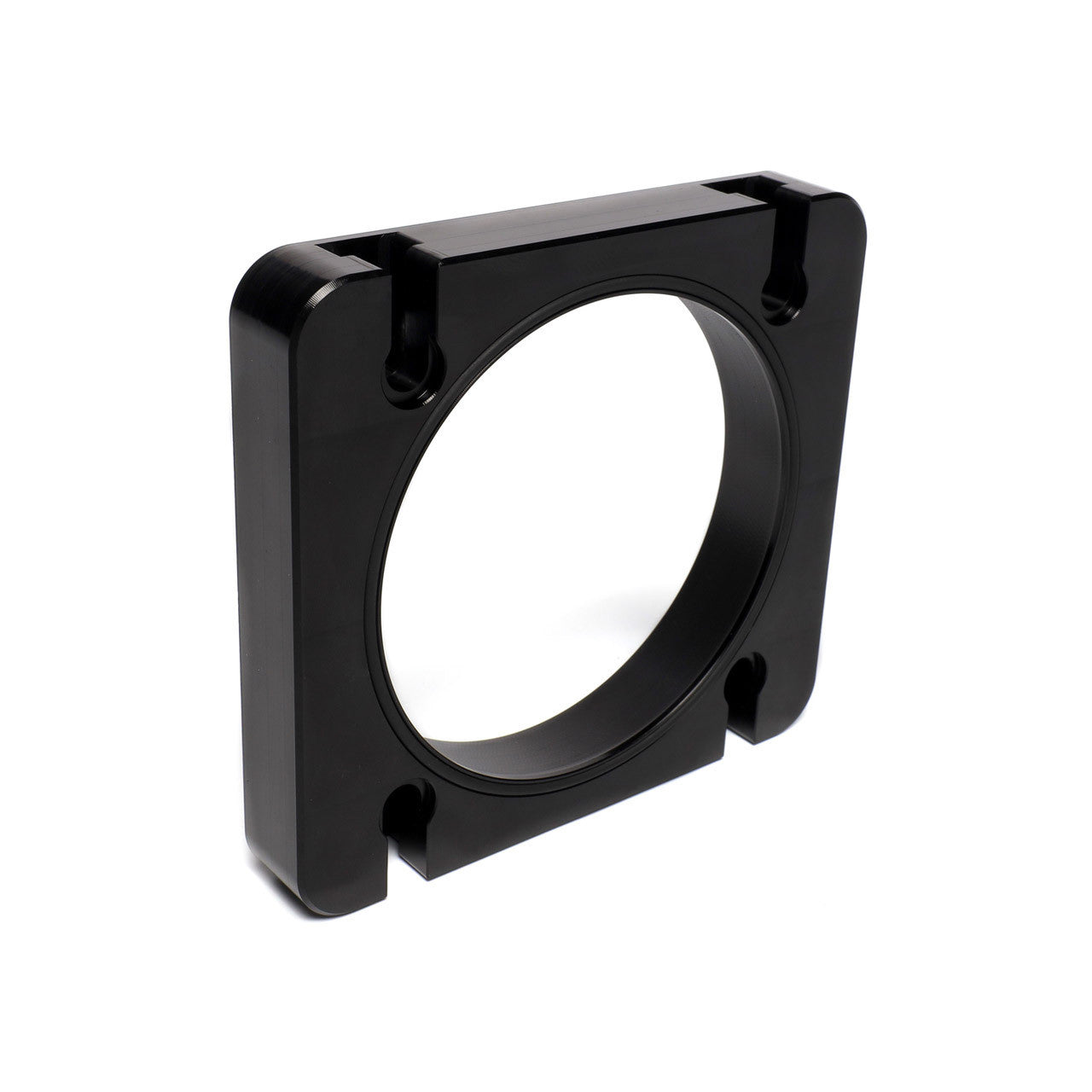 IAG Subaru STI PW Intake Manifolds Big Bore 76mm Throttle Body Adapter - Black Anodized Finish