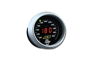 AEM 52mm Digital Display Oil or Water Temperature Gauge - 30-4402