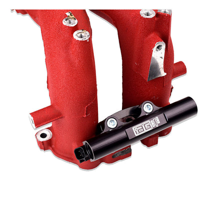 IAG Fuel Rail Adapter Bracket Set with Fuel Rails installed