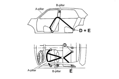 TAKATA Drift III "Bolt-On" Street Oriented 4 Point Harness in Black - Specs
