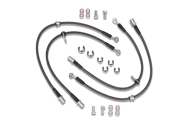 Techna-Fit Stainless Steel Braided Brake Line Kit For 2002-07 Subaru WRX
