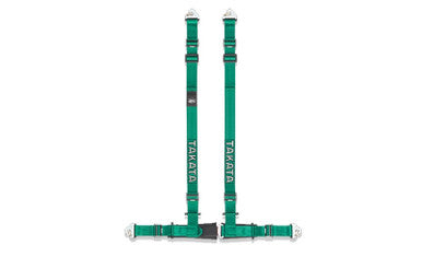 TAKATA Drift II "Snap-On" Street Oriented 4 Point Harness in Green