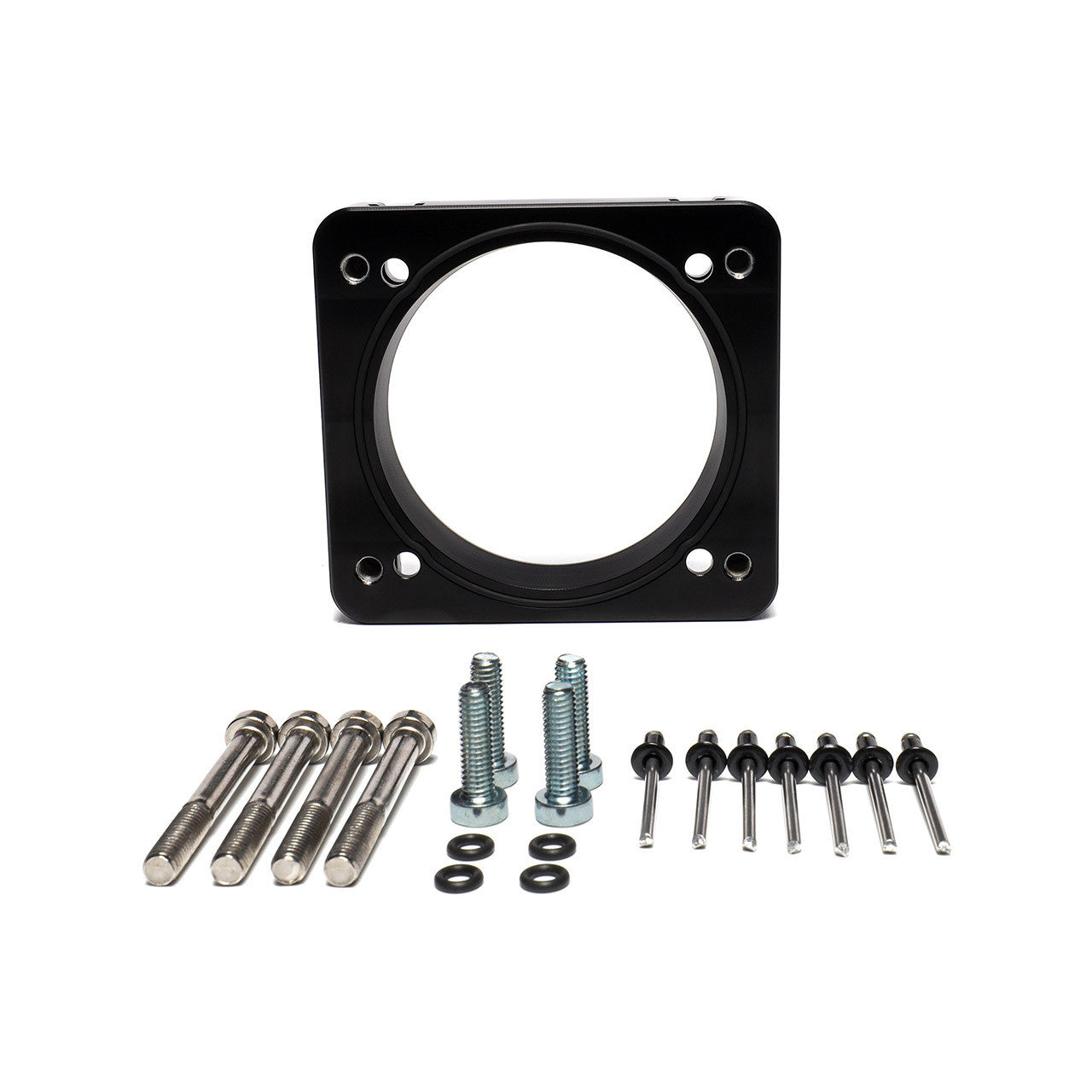 IAG Big Bore 76mm Throttle Body Black Adapter for Subaru STI Process West Intake Manifolds