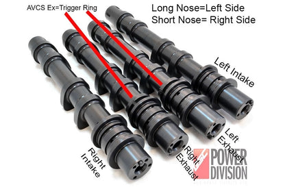 GSC S1 Billet Camshaft Set for the 2008-21 Subaru STI with Dual AVCS- Diagram
