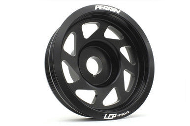 PERRIN Lightweight Black Crank Pulley For 2002-14 Subaru WRX, 04-21 STI, 05-09 LGT, 04-14 FXT- PSP-ENG-100BK