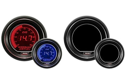 Prosport EVO Series 52mm Electrical Wideband Air Fuel Ratio Gauge (Red / Blue) - Compared