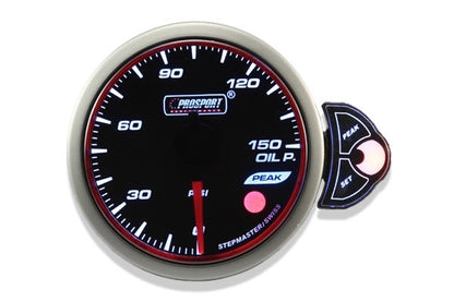 Prosport Halo Series 52mm Electric Oil Pressure Gauge with Peak & Warning