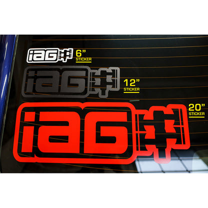 IAG Performance Die Cut Sticker Sizes