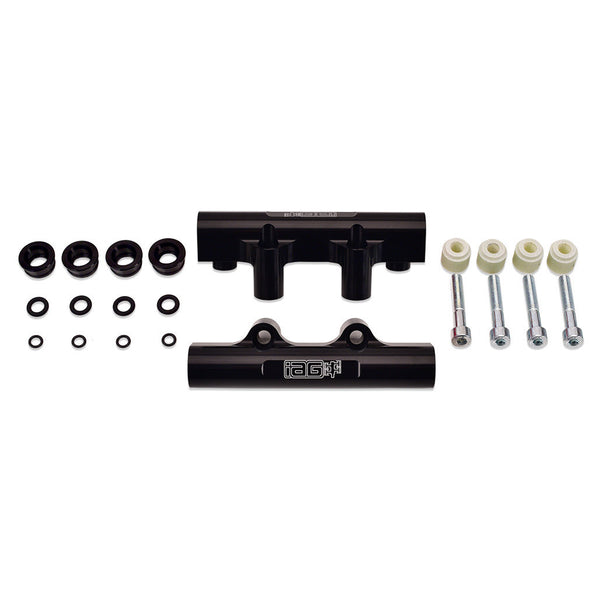 IAG Side Feed to Top Feed Fuel Rail Conversion Kit For 2004-06 Subaru STI, 05-07 LGT, 04-05 FXT Black Finish