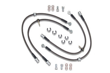 Techna-Fit Stainless Steel Braided Brake Line Kit For 2008-14 Subaru WRX