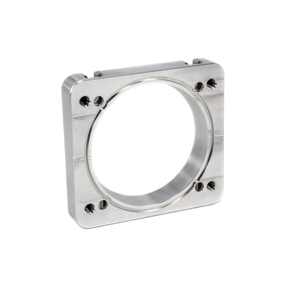 IAG Subaru STI PW Intake Manifold Big Bore 76mm Throttle Body Adapter - Silver Finish