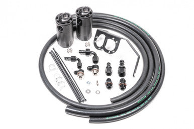 Radium Engineering Dual Catch Can Kit Fluid Lock For 2015-21 Subaru WRX, 14-18 FXT - 20-0256-FL