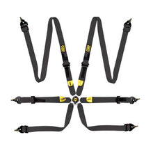 OMP Safety Harness First 2In Black (Fia 8853-2016) Pull Up - Steel Adj - DA0-0208-A01-071
