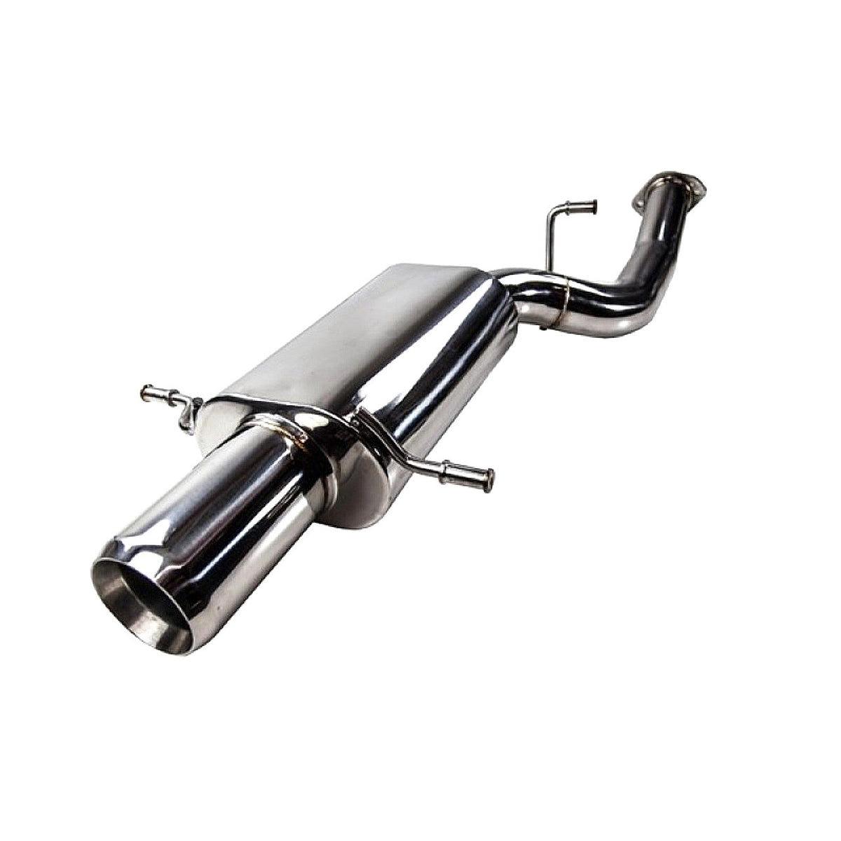 Turbo XS 02-07 WRX-STi Rear Muffler Assembly - WS02-RMA - Angle 2