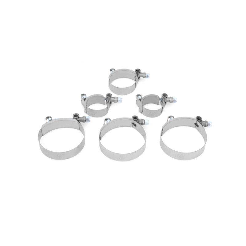 Mishimoto Subaru 02-07 WRX/04-07 STi Top-Mount Intercooler Kit - Silver/Black Hoses - Not For iRHD - MMTMIC-WRX-01SLBK - Clamps