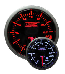 Prosport 60mm Amber/White Premium EGT Gauge